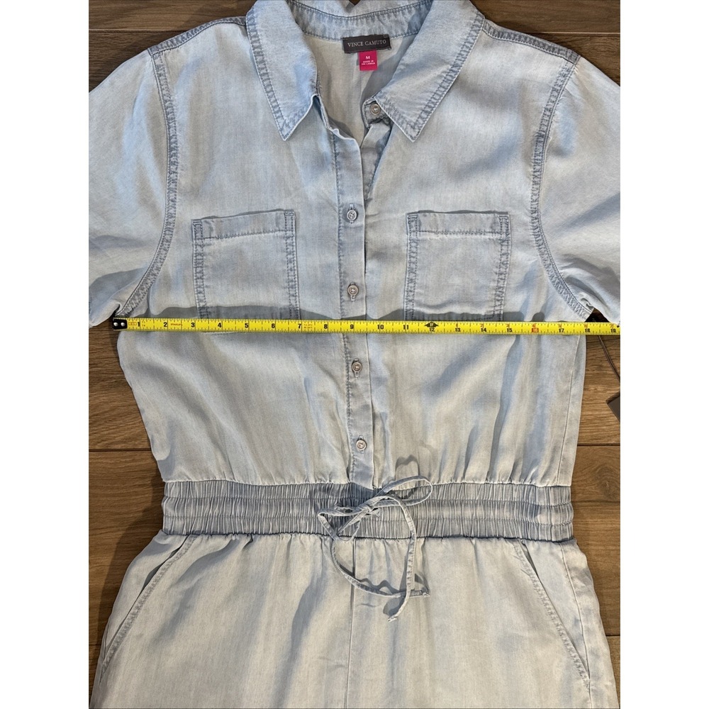 New with Tags Vince Camuto Blue Lightweight‎ Lyocell Romper Women's Size Medium - Picture 8 of 13